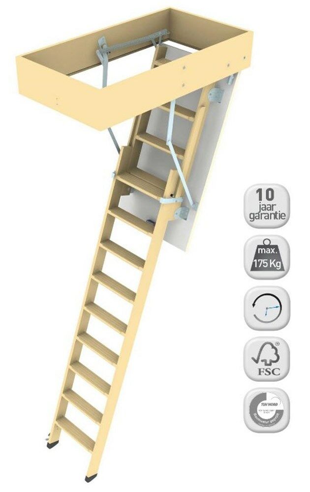 Novoferm vlieringtrap 1180 2-dlg 70x110x20cm