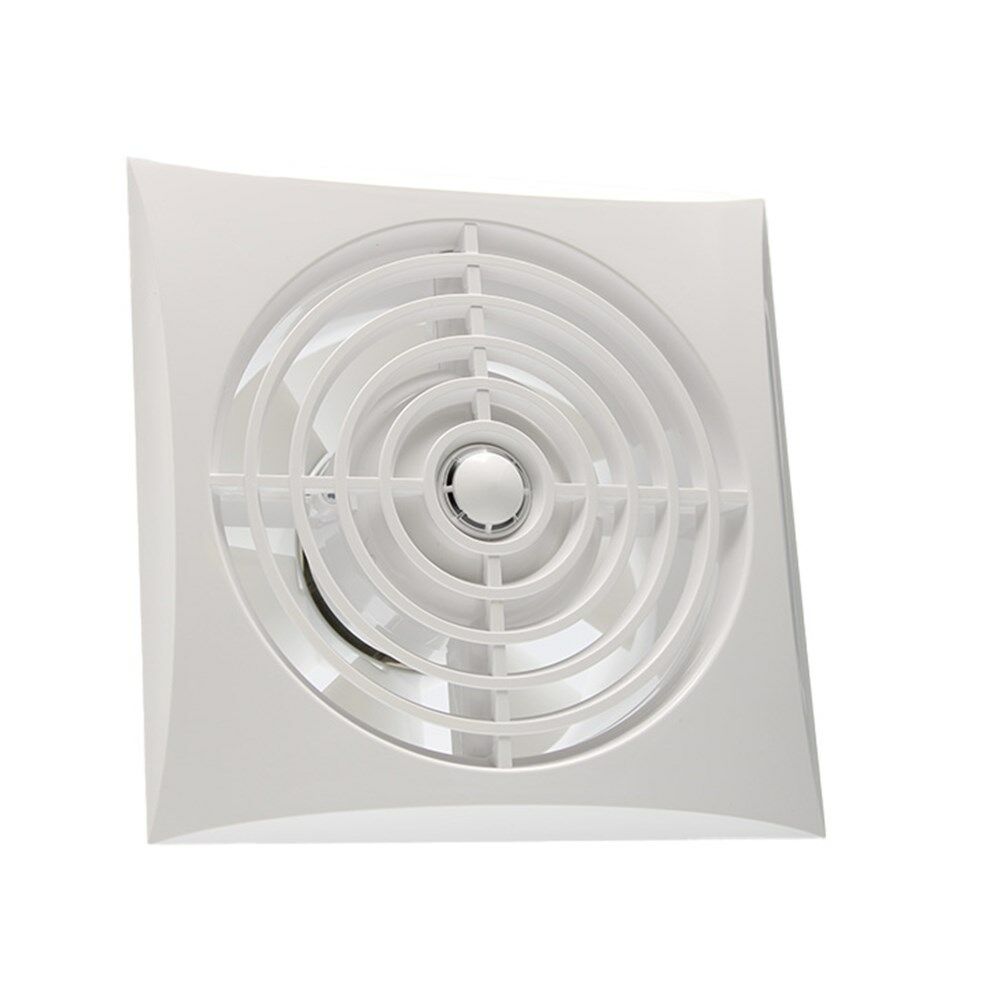 Badkamer/toiletventilator Quieto 125 wit 159x159mm