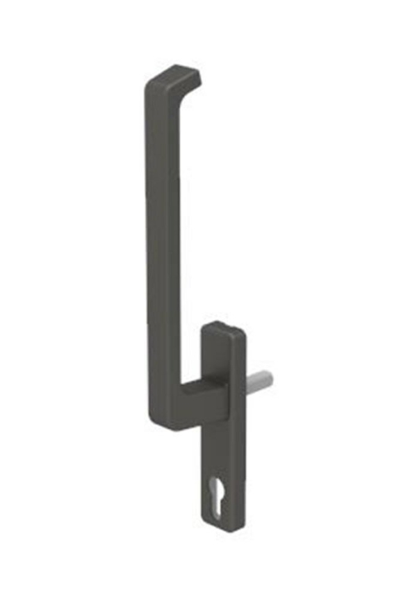 GU hefschuifdeurgreep Dirigent zwart enkel met pc sparing