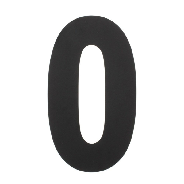 HUISNR 0 XL HGT 30 CM RVS/M.ZW