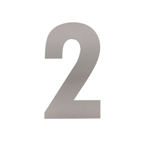 HUISNR 2 XL HGT 30 CM RVS GEB.