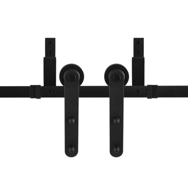 Schuifdeursysteem Varsi zwart dubbel 183 cm