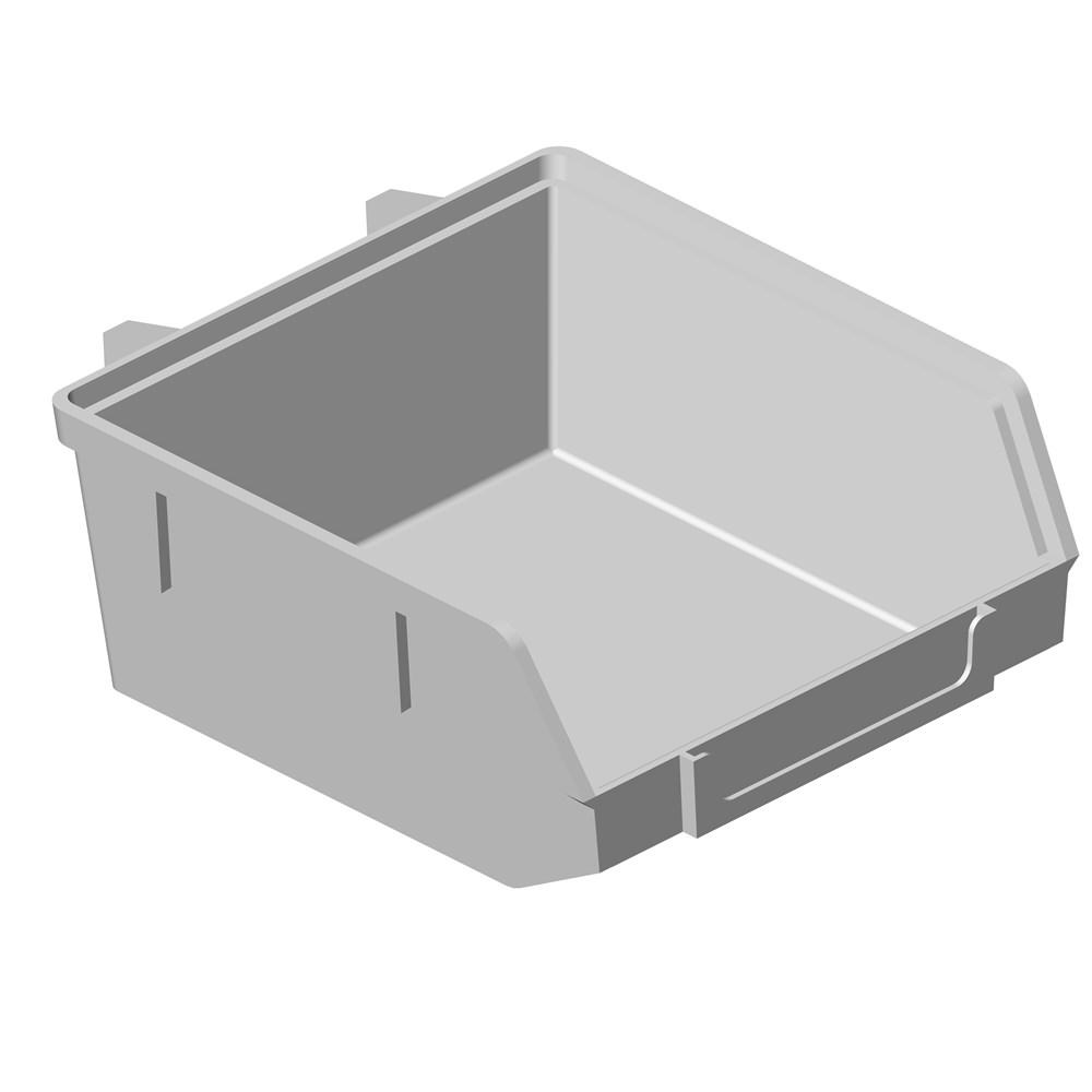 Kunststoff-Minibox Material Ku. weiß B.90mm T.90mm H.40mm Element-System