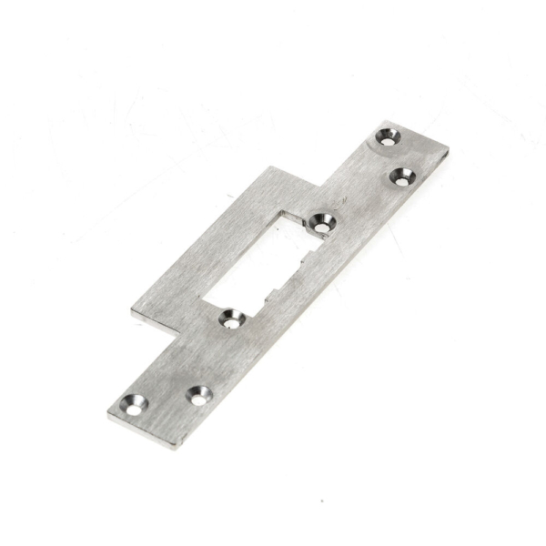 Voorplaat kort sch.gel. rvs tbv elek.sl.pl.