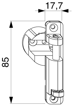 Schaarlager to hout 18/12 v= 9 rs 130kg zil