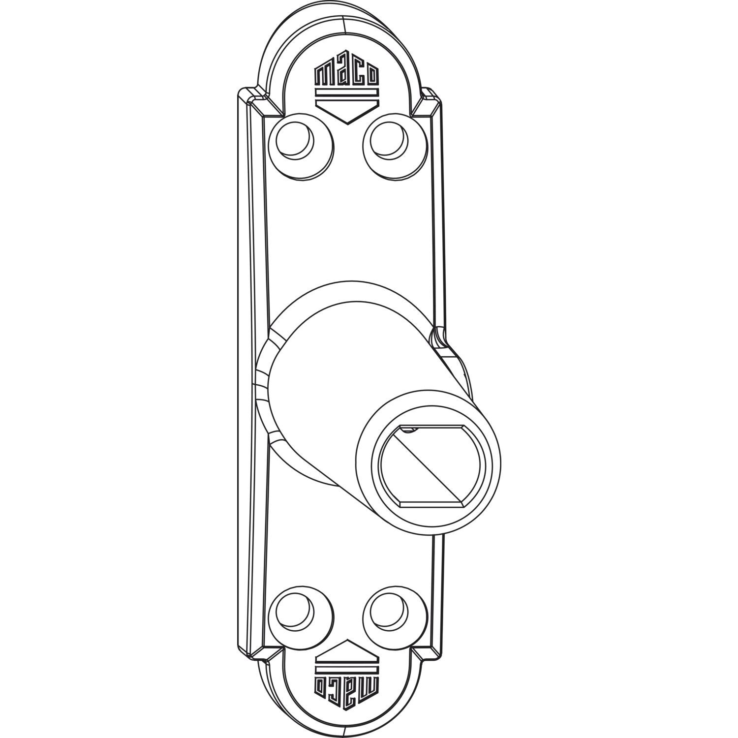 Duimplaat zwart 25/35