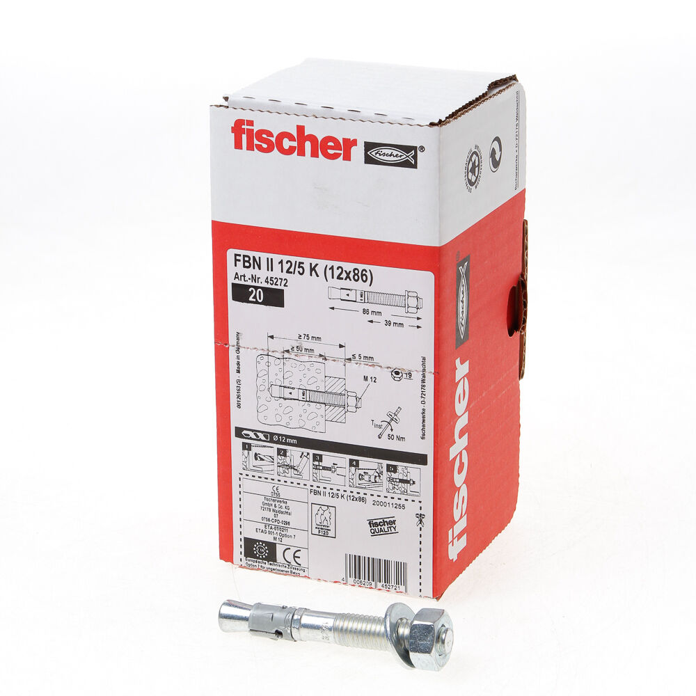 Snelbouwanker fbnII 12x86 12/5k