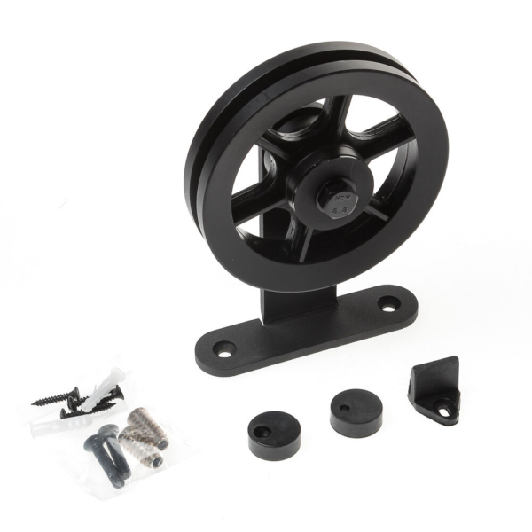 Schuifdeurhanger set Suuri zwart t.b.v. extra