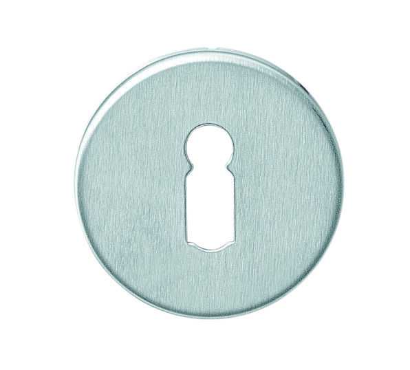 Sleutelrozet rvs rond plat verdekt.