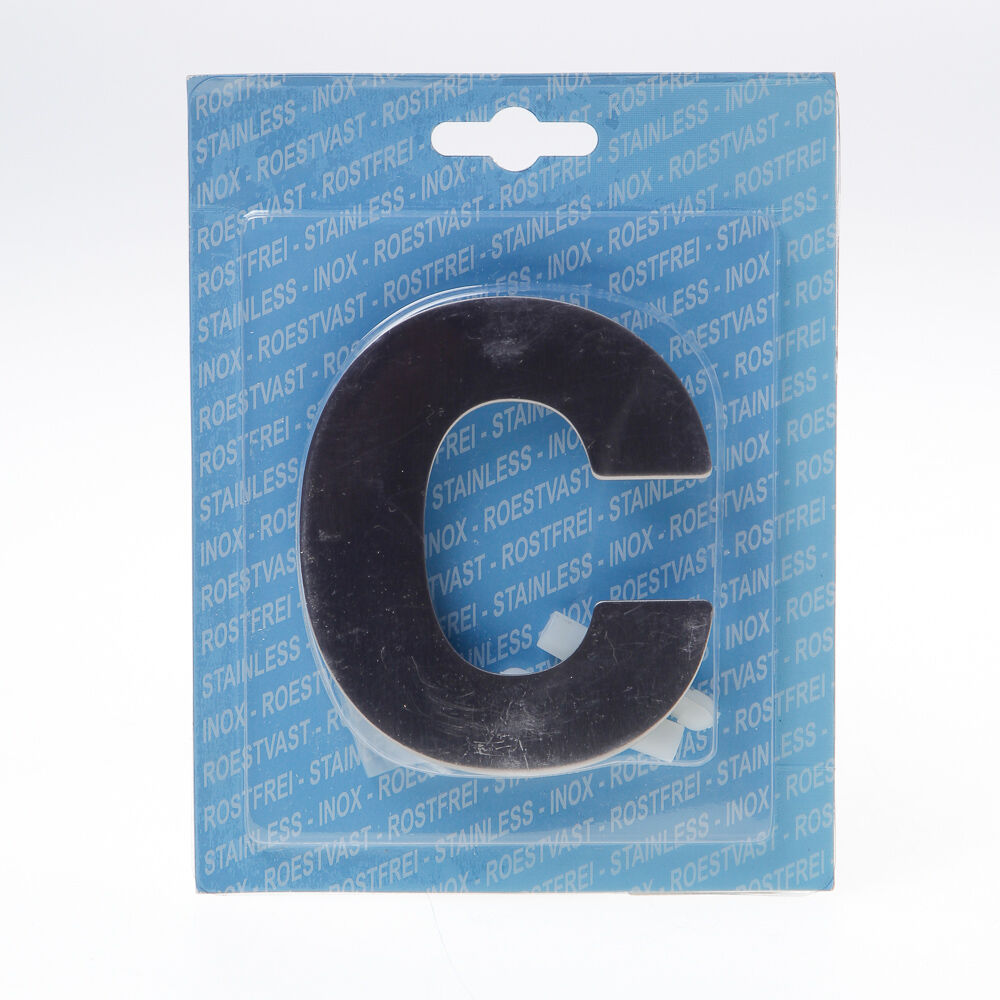 Huisletter rvs 93mm c