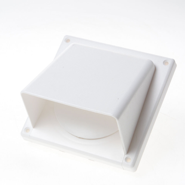 Kleprooster m.kap wit 100/125mm