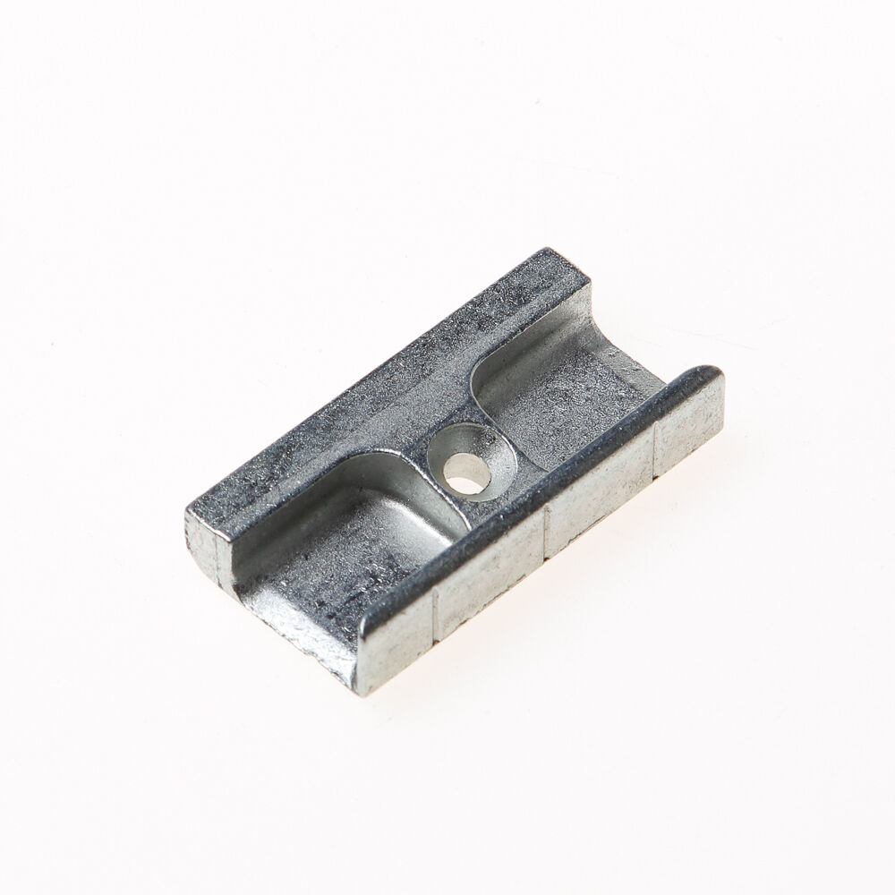 Sluitplaat 25mm sponning zilv.