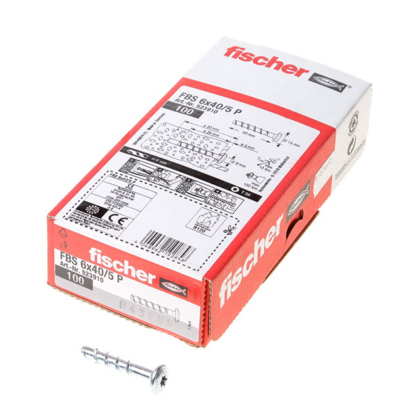 Fischer betonschroef FBSII 6x40/5p ck t30