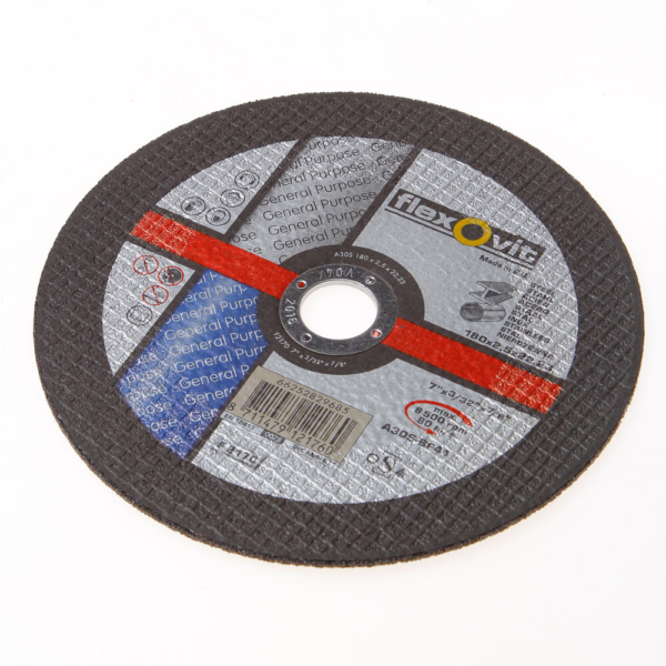 Doorslijpschijf vlak staal 180x2.5x22.