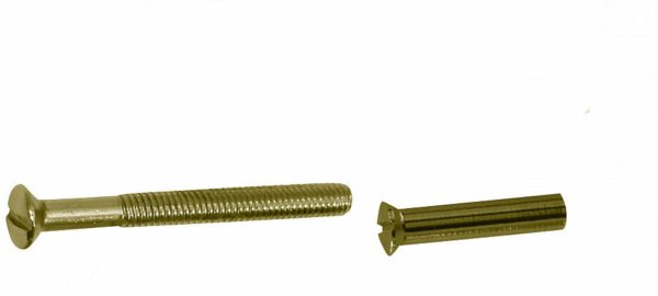 Patentrozetboutje+huls messing m4x55