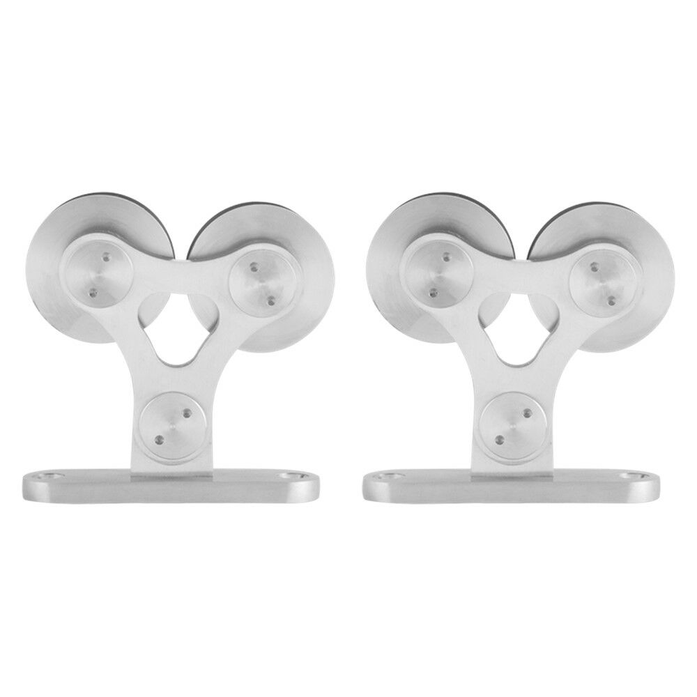 Schuifdeurhanger set Twin RVS t.b.v. extra de