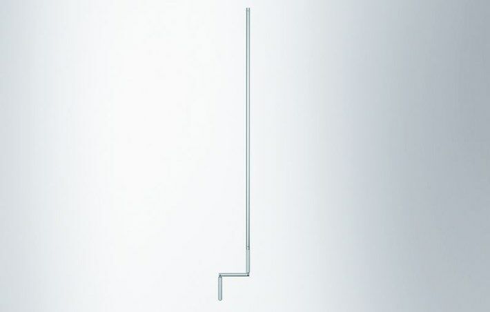 Geze slingerstang vast wit