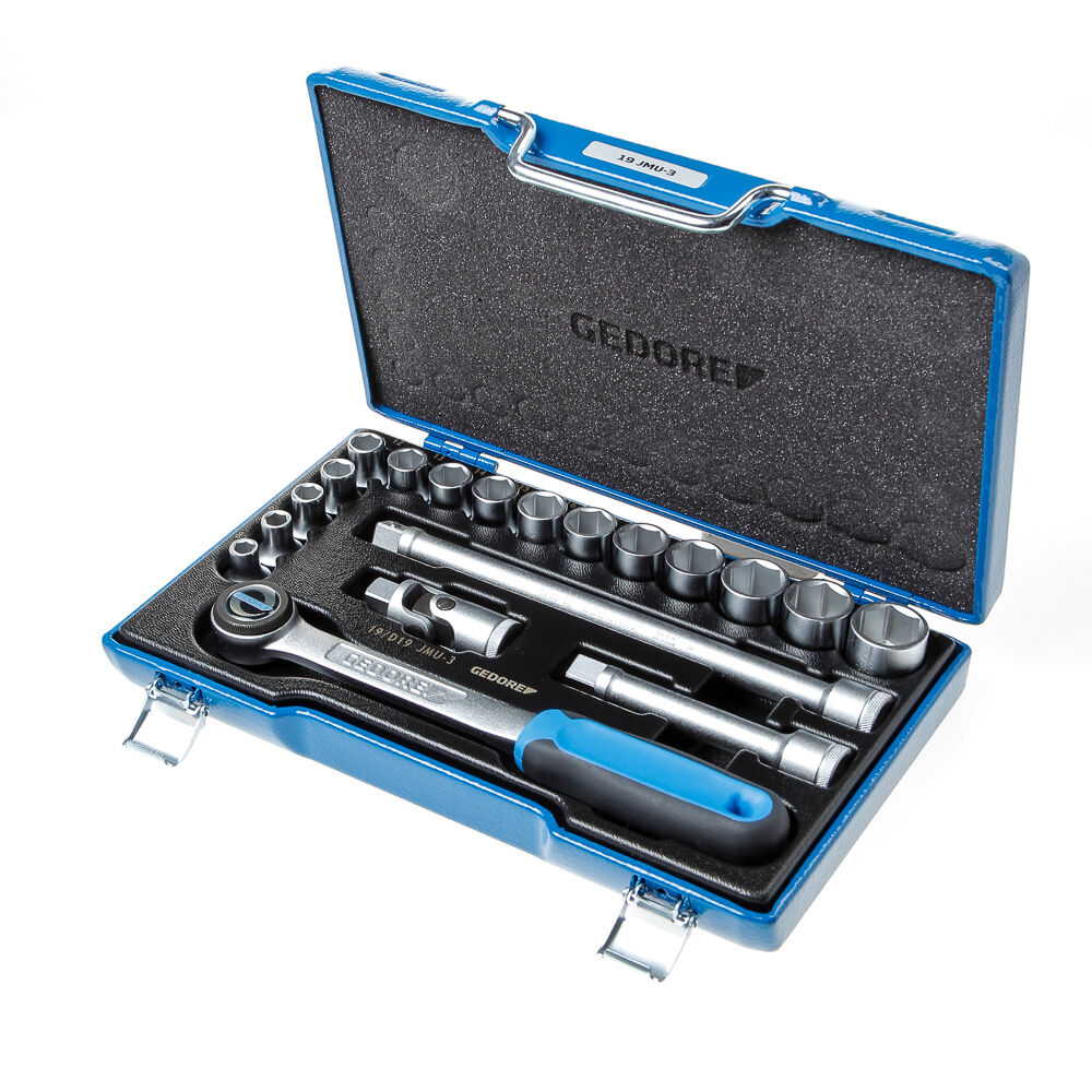 Doppendoos 1/2" 19dlg gedore 8-24mm