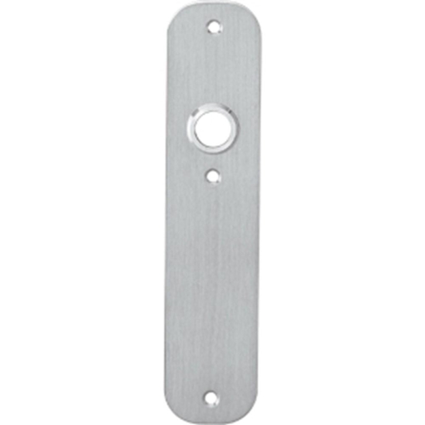 Schild plat 190x42x2mm WC57/5mm RVS