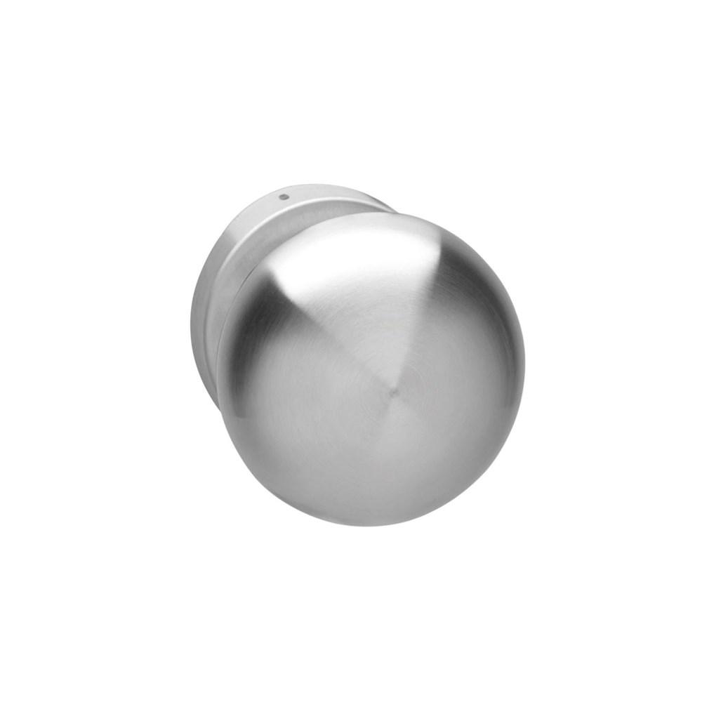 Voordeurknop paddestoel vast op rozet rvs