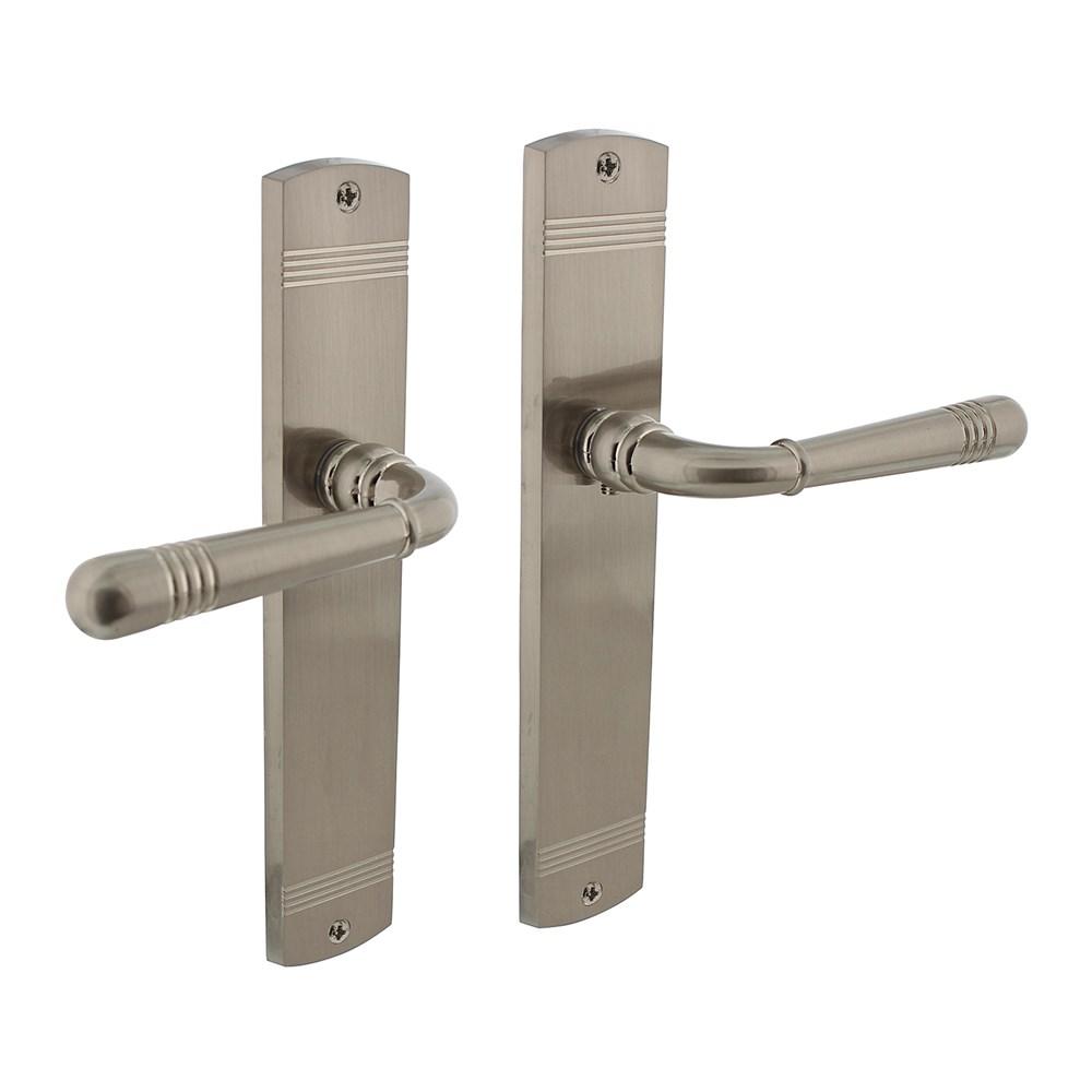 Deurkruk Emily op schild blind nikkel mat