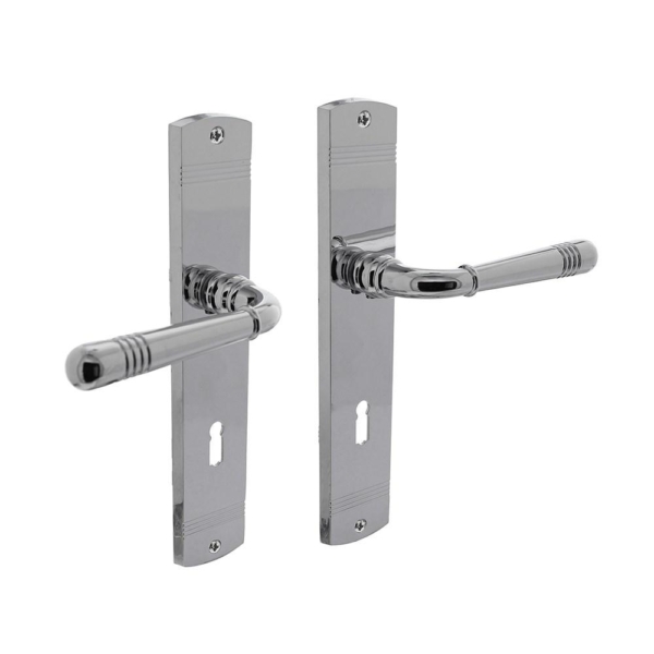 Deurkruk 1705 Emily op langschild sleutelgat 72mm chroom