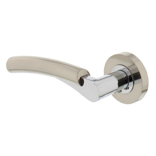 Gatdeel links 1700 Bryan op rond rozet 7mm nokken chroom/nikkel mat