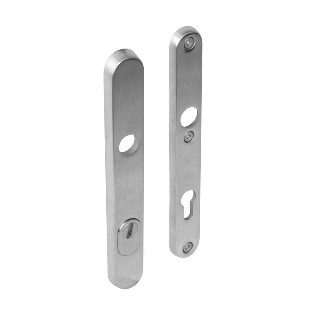 SKG3 smalschilden doorgaand profielcilindergat 92mm met kerntrek beveiliging RVS