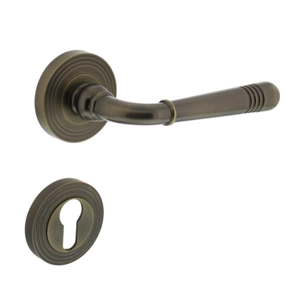 Deurkruk Emily op rozet met PC plaatjes gebruineerd