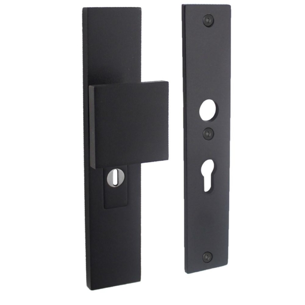 SKG3 Veiligheid-schilden rechthoekig duwer/geen kruk profielcilindergat 55mm met kerntrek beveiligin