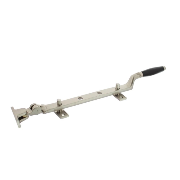 Raamuitzetter Ton met stelpennen, nikkel mat / ebbenhout