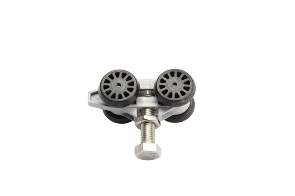 285N/RVS-Hangrol met draadeind (kunststof body)