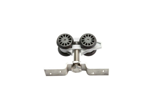 284N/RVS-Hangrol met bevestigingsplaat (kunststof body)