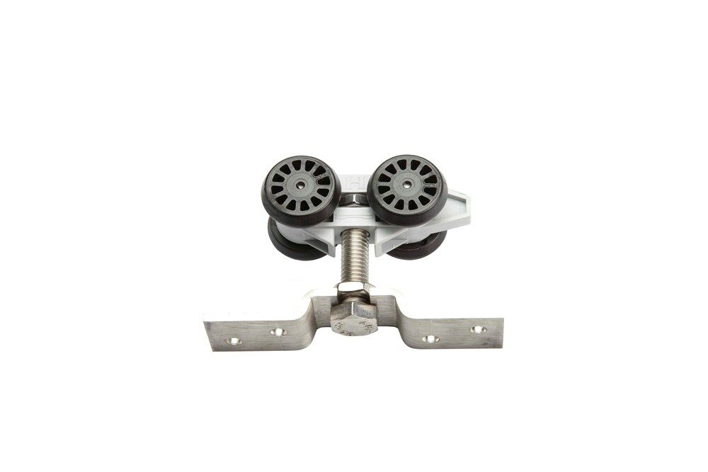 284N/RVS-Hangrol met bevestigingsplaat (kunststof body)