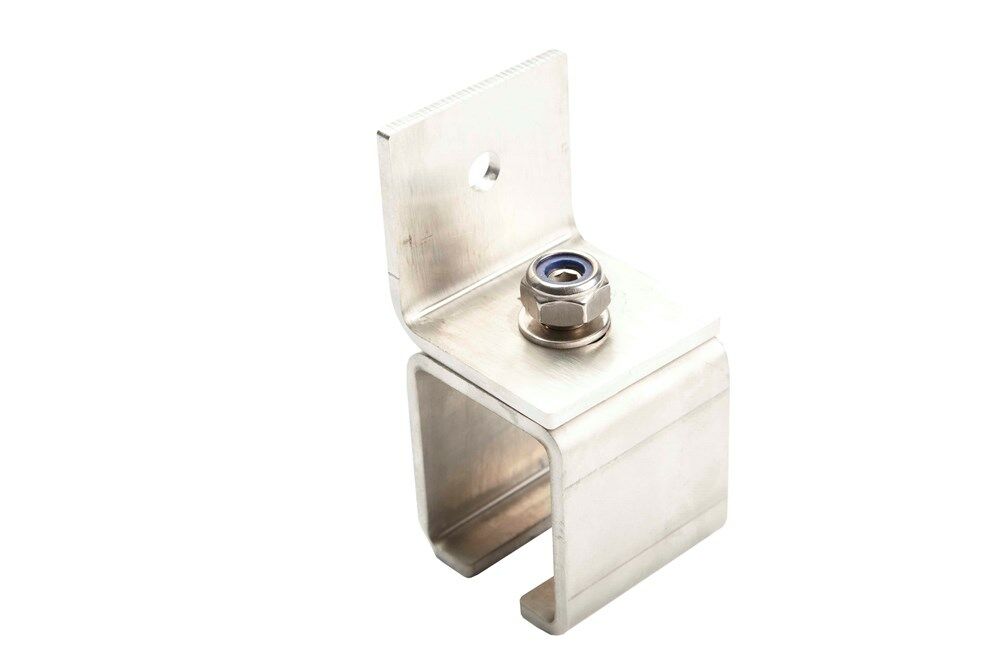 1/290RVS-Raildrager voor wandmontage, RVS