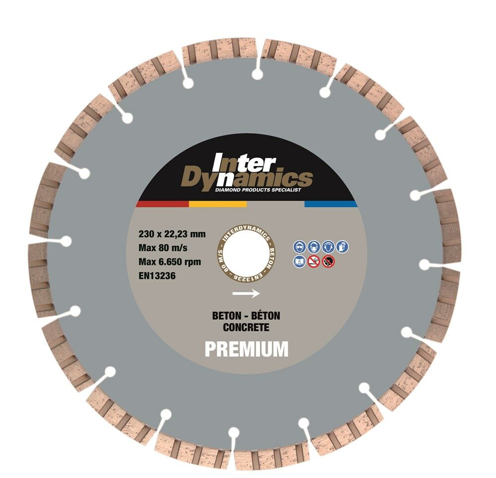 DIAM.ZAAGBL.PREM.BETON. 125MM