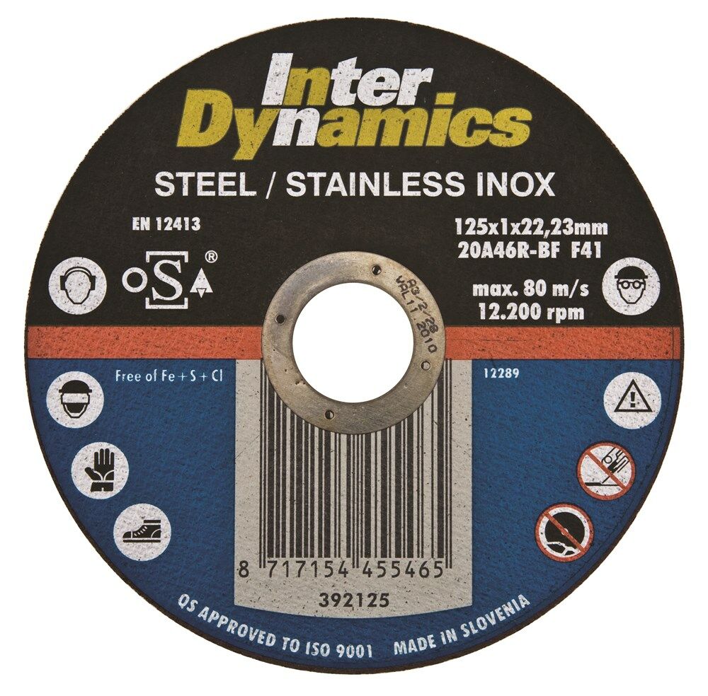 DOORSLIJPSCHIJF RVS 125X1.0MM