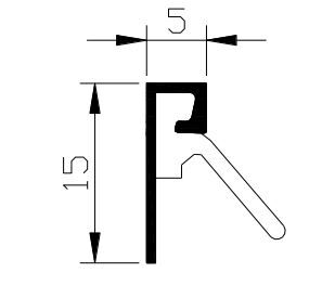 Nieuwb.prof.acryl aiba4-15 a4 (3 meter)