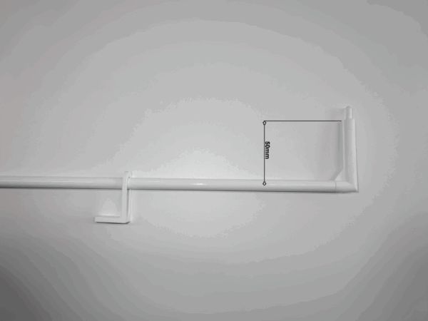 Bedieningstang B=50 750mm Ral9010