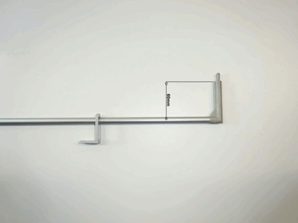 Bedieningstang B=60 1000mm Alu F1