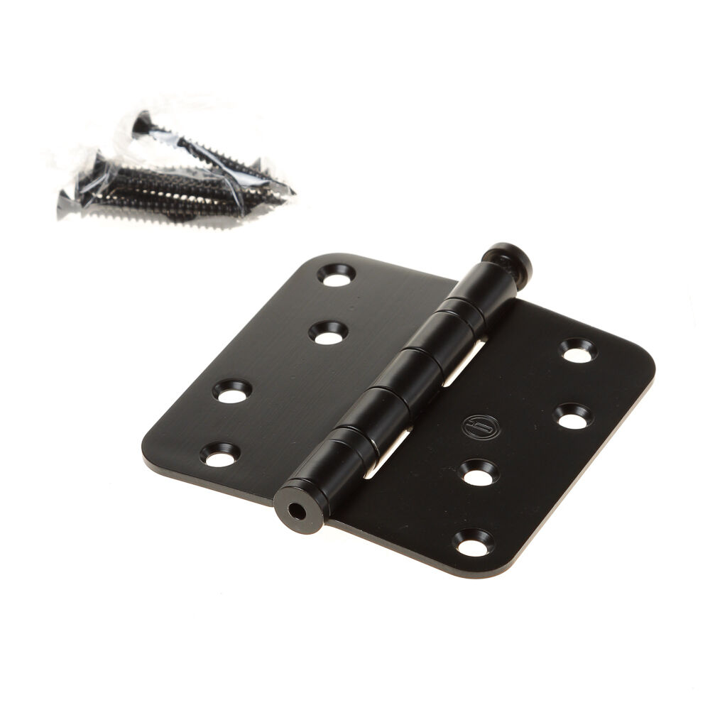 Kogelscharnier rh vl 89x89x2.5 rvs zwart.