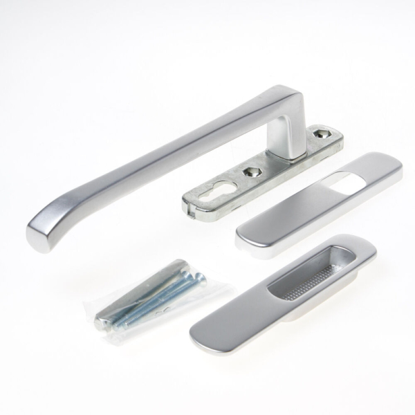 Hs-greep z/pc-gat met kom lang zilver (f1) dd