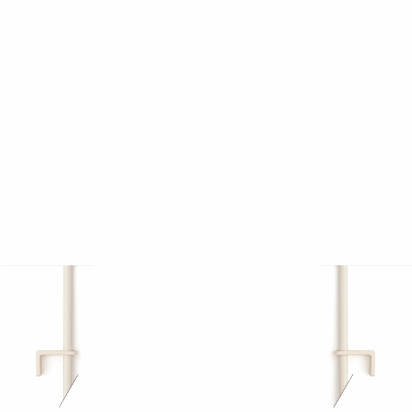 Bedieningsstang Dagplaats. 500mm Ral9001