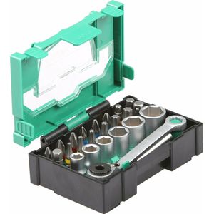 Bit-doppenset 24dlg.+ratel 1/4"
