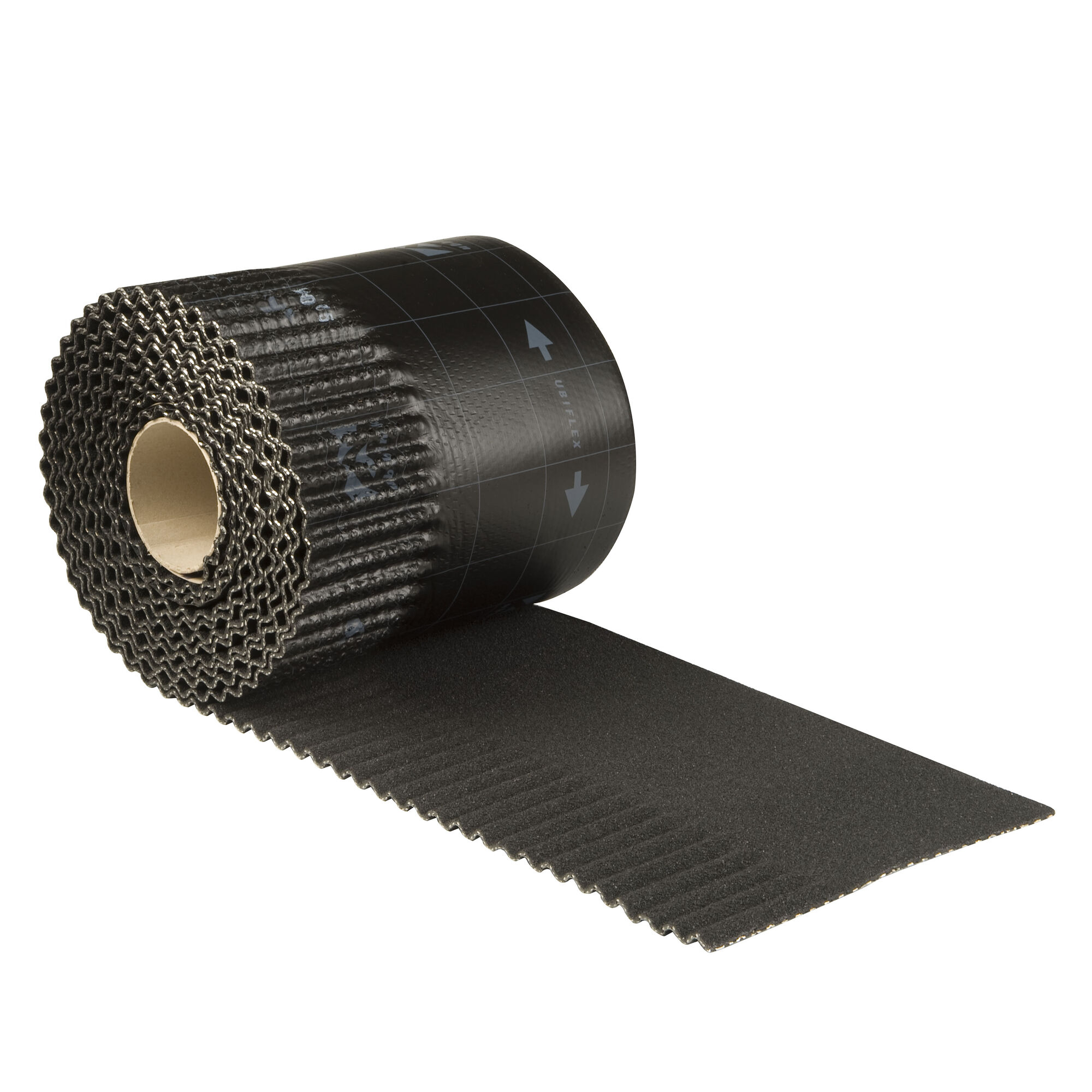 Ubiflex ribbel waterd.250mm 6m zwart