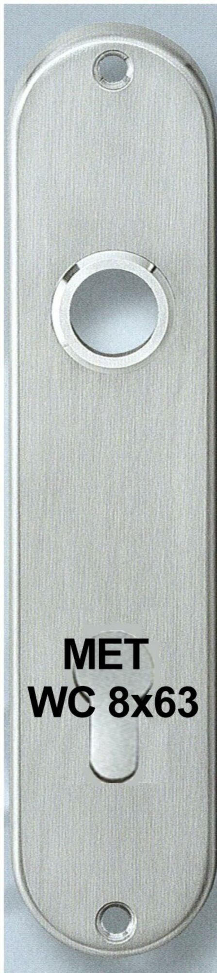 Kortschild ovaal wc8x63 rvs 35060