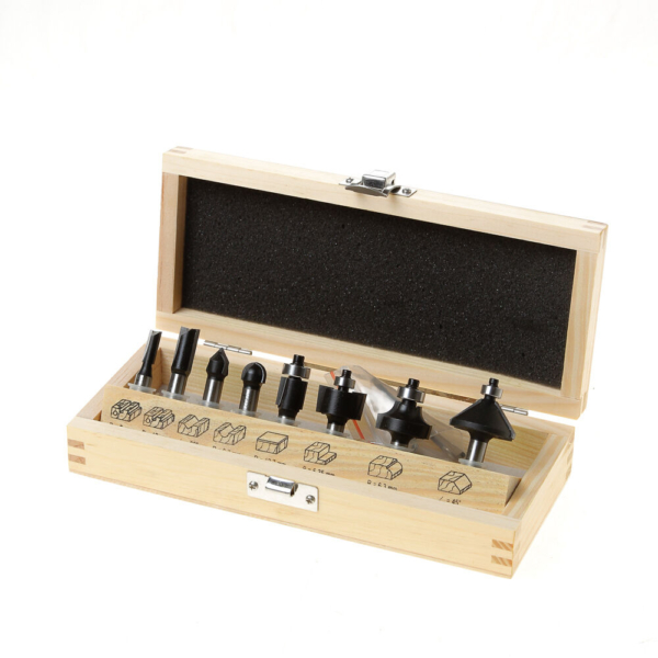 Hm frezenset 8dlg hout.kist iso trasco