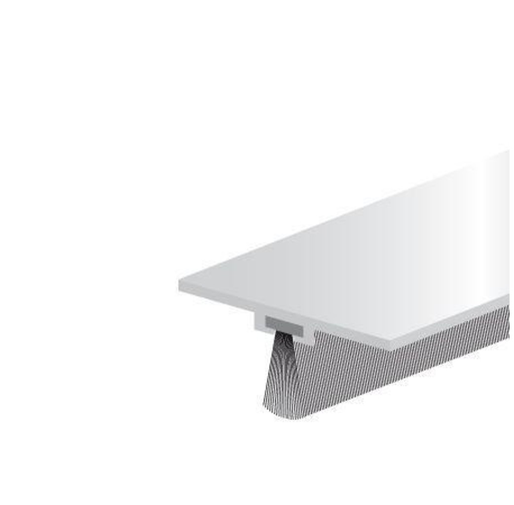 Dorpelstrip alu 100cm dbs