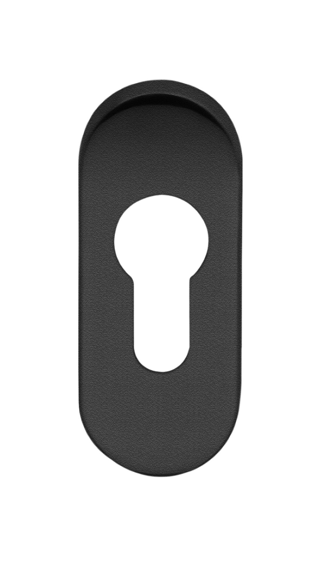 Cilinderrozet ovaal woningbouw zwart