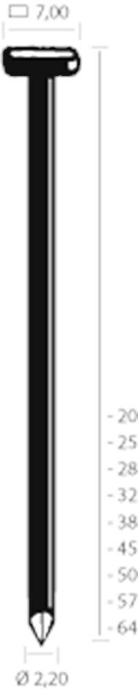 Union T-nagel T64AN vz 2.2x64mm (1000st)